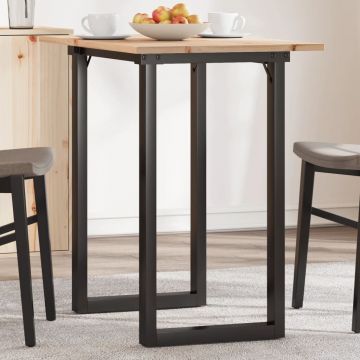 Gossi masa bucatarie, cadru o, 80x50x75,5 cm lemn masiv pin si fonta