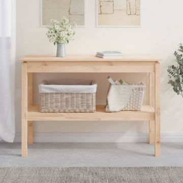 Gossi masa consola, 110x40x75 cm, lemn masiv de pin