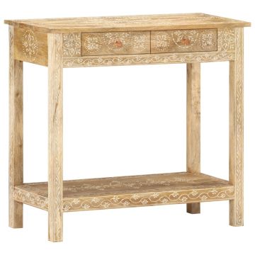 Gossi masa consola, 80 x 35 x 74 cm, lemn masiv de mango