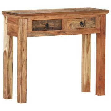 Gossi masa consola 90,5x30x75cm lemn masiv de acacia si lemn reciclat