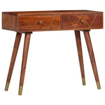 Gossi masa consola, 90 x 35 x 76 cm, lemn masiv de acacia