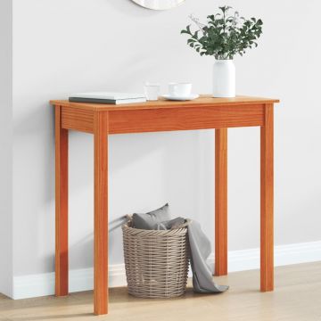 Gossi masa consola, maro miere, 80x40x75 cm, lemn masiv de pin