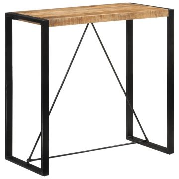Gossi masa de bar, 110x55x110 cm, lemn masiv de mango nefinisat
