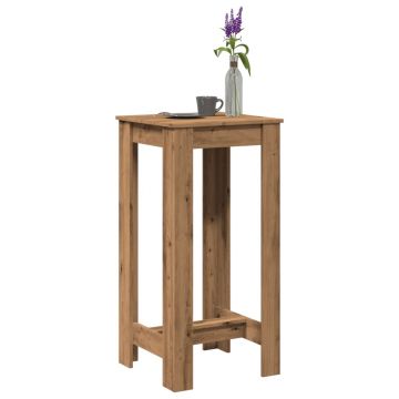Gossi masa de bar, stejar artizanal, 51x50x103,5 cm, lemn prelucrat