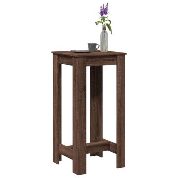 Gossi masa de bar, stejar maro, 51x50x103,5 cm, lemn prelucrat