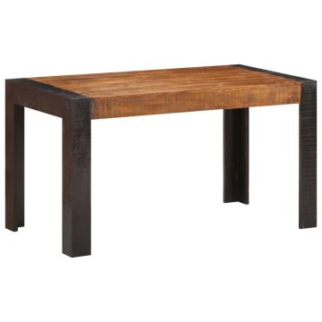 Gossi masa de bucatarie, 140x70x76 cm, lemn masiv de mango nefinisat