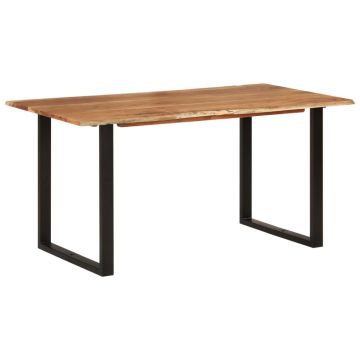 Gossi masa de bucatarie, 154x80x76 cm, lemn masiv de acacia