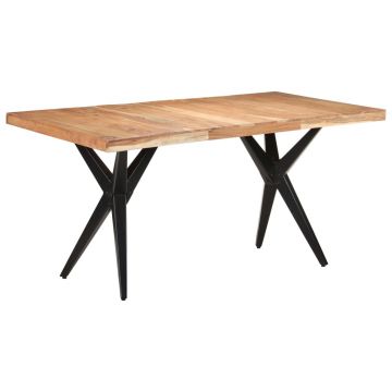 Gossi masa de bucatarie, 160x80x76 cm, lemn masiv de acacia