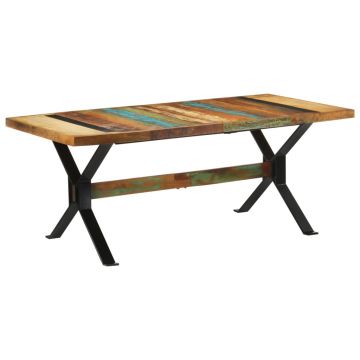 Gossi masa de bucatarie, 180x90x73 cm, lemn masiv reciclat