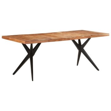 Gossi masa de bucatarie, 200x90x76 cm, lemn masiv acacia