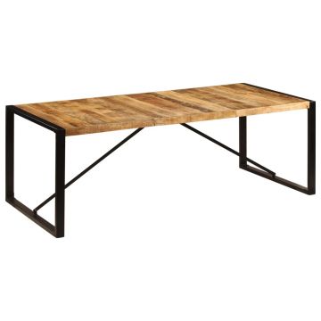 Gossi masa de bucatarie, 220 x 100 x 75 cm, lemn masiv de mango