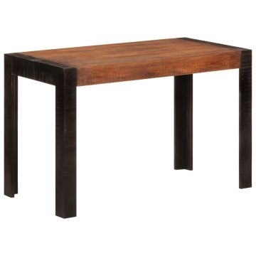 Gossi masa de bucatarie, maro miere, 120x60x76cm, lemn masiv de mango