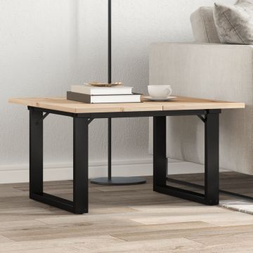 Gossi masa de cafea, cadru o, 60x60x40 cm, lemn masiv pin si fonta