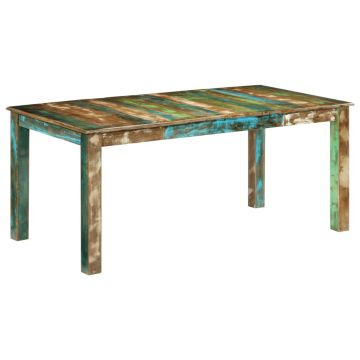 Gossi masa de sufragerie, 180x90x76 cm, lemn masiv recuperat