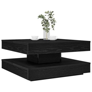 Gossi masuta cafea rotativa 360 grade, negru 70x70x34,5 cm