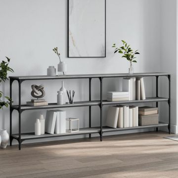 Gossi masuta consola, gri sonoma, 200x29x75 cm, lemn prelucrat