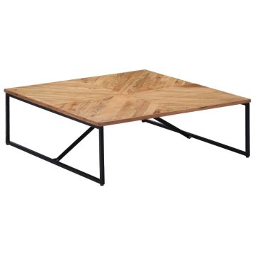 Gossi masuta de cafea, 110x110x36 cm, lemn masiv de acacia