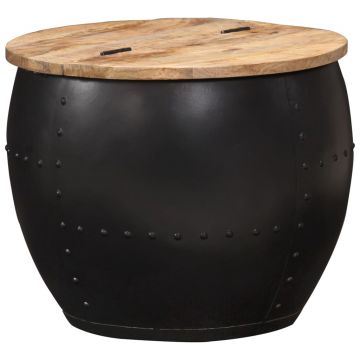 Gossi masuta de cafea, 53 x 43 cm, lemn masiv de mango, rotund