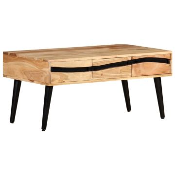 Gossi masuta de cafea, 88x50x42 cm, lemn masiv de acacia