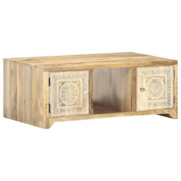 Gossi masuta de cafea, 90 x 50 x 35 cm, lemn masiv de mango
