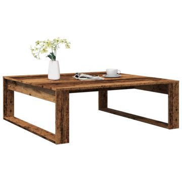 Gossi masuta de cafea, lemn vechi, 100x100x35 cm, lemn prelucrat