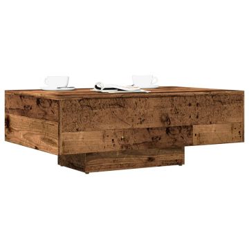 Gossi masuta de cafea, lemn vechi, 85x55x31 cm, lemn prelucrat