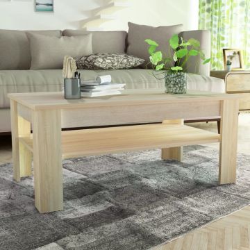 Gossi masuta de cafea pal, 110 x 65 x 48 cm, stejar