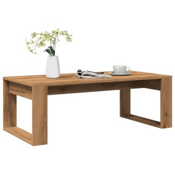 Gossi masuta de cafea, stejar artizanal, 102x50x35 cm lemn prelucrat