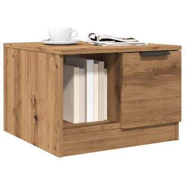 Gossi masuta de cafea, stejar artizanal, 50x50x36 cm, lemn prelucrat