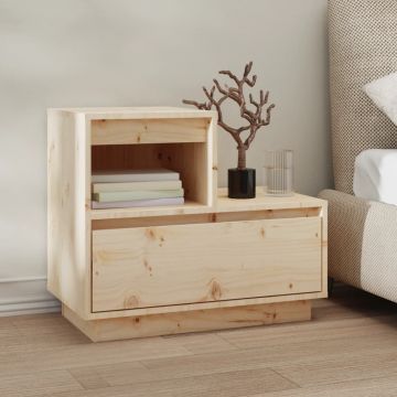 Gossi noptiera, 60x34x51 cm, lemn masiv de pin