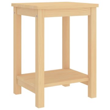 Gossi noptiera, natural, 35x30x47 cm, lemn masiv de pin