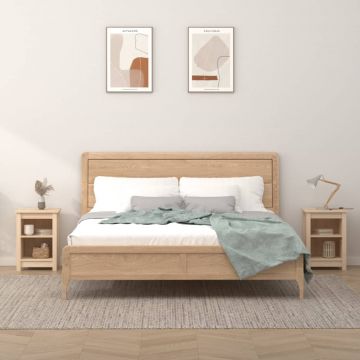 Gossi noptiere, 2 buc., 40x35x55 cm, lemn masiv de pin