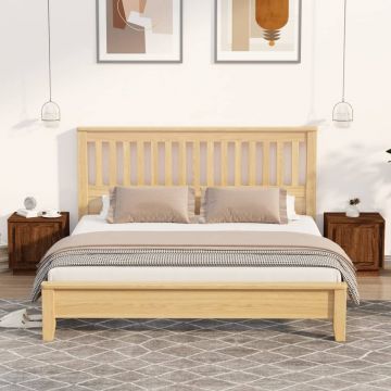 Gossi noptiere, 2 buc., stejar maro, 44x35x45 cm, lemn prelucrat