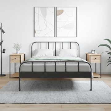 Gossi noptiere, 2 buc., stejar sonoma, 30x60x60 cm, lemn prelucrat