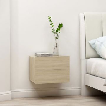 Gossi noptiere, 2 buc., stejar sonoma, 40x30x30 cm, lemn prelucrat
