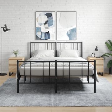 Gossi noptiere, 2 buc., stejar sonoma, 40x35x50 cm, lemn compozit
