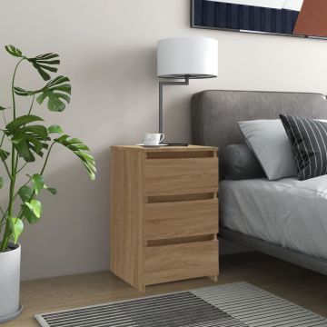 Gossi noptiere, 2 buc., stejar sonoma, 40x35x62,5 cm, lemn compozit