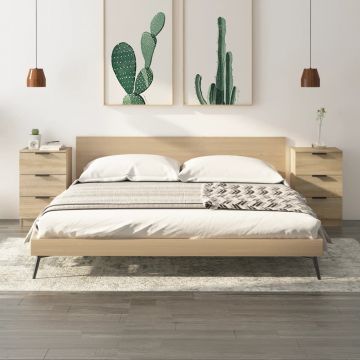 Gossi noptiere, 2 buc., stejar sonoma, 40x36x65 cm