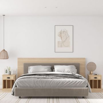 Gossi noptiere, 2 buc., stejar sonoma, 43x36x50 cm