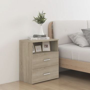 Gossi noptiere, 2 buc., stejar sonoma, 50x32x60 cm