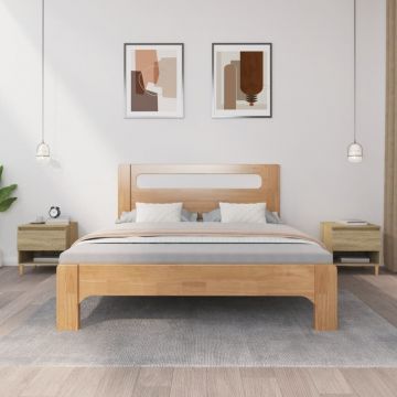 Gossi noptiere, 2 buc., stejar sonoma, 50x46x50 cm, lemn prelucrat