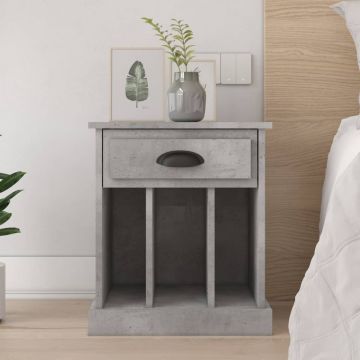 Gossi noptiere, gri beton, 43x36x50 cm