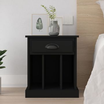 Gossi noptiere, negru, 43x36x50 cm