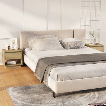Gossi noptiere, stejar sonoma, 2 buc., 45x34x44 cm, pal