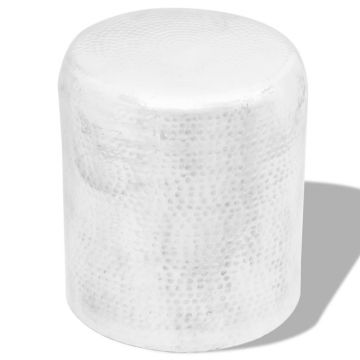 Gossi scaun/masa laterala din aluminiu batut la ciocan, argintiu