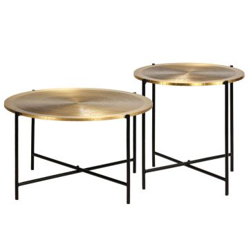 Gossi set de masa, 2 piese, mdf cu alama