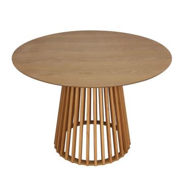 Masa de sufragerie Domonic, Natural, D120x75 cm