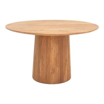Masa lemn masiv acacia de gradina Canicule Boho Pako World Natural 150x150x75 cm