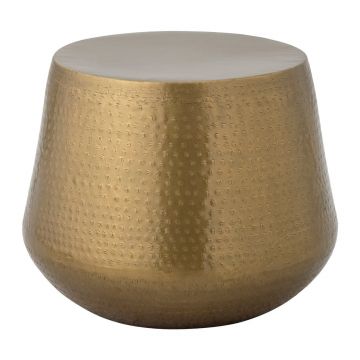 Măsuță de cafea aurie rotundă din metal ø 50 cm Avola – Bloomingville