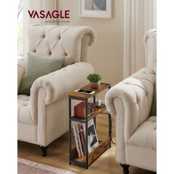 Masuta laterala cu priza Vasagle Maro 45x18x58 cm
